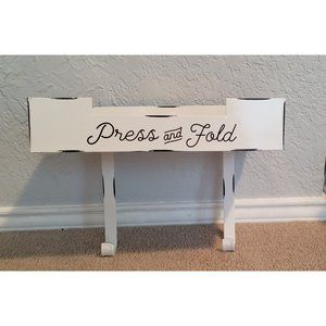 Auld Home Design Ironing Board Wall Hanger With Shelf & Hardware New